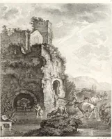 An illustration from Collection de cent-vingt estampes, gravée d'après les tableaux & dessins qui composoient le cabinet de m. Poullain ... précédée d'un abrégé historique de la vie des auteurs qui la composent ... Cette suite a été exécutée sous la direction du sieur Fr. Basan ... par de jeunes artistes des deux sexes, dont les talens se font connoître & accroissent de jour en jour. Le sr. Moitte ... en avoit fait les dessins, d'après les tableaux .. (1781)