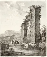 Picture 12 of 126 from Collection de cent-vingt estampes, gravée d'après les tableaux & dessins qui composoient le cabinet de m. Poullain ... précédée d'un abrégé historique de la vie des auteurs qui la composent ... Cette suite a été exécutée sous la direction du sieur Fr. Basan ... par de jeunes artistes des deux sexes, dont les talens se font connoître & accroissent de jour en jour. Le sr. Moitte ... en avoit fait les dessins, d'après les tableaux .. (1781), leaf 48