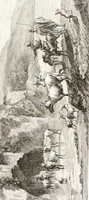 An illustration from Collection de cent-vingt estampes, gravée d'après les tableaux & dessins qui composoient le cabinet de m. Poullain ... précédée d'un abrégé historique de la vie des auteurs qui la composent ... Cette suite a été exécutée sous la direction du sieur Fr. Basan ... par de jeunes artistes des deux sexes, dont les talens se font connoître & accroissent de jour en jour. Le sr. Moitte ... en avoit fait les dessins, d'après les tableaux .. (1781)