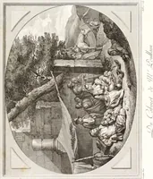Picture 16 of 126 from Collection de cent-vingt estampes, gravée d'après les tableaux & dessins qui composoient le cabinet de m. Poullain ... précédée d'un abrégé historique de la vie des auteurs qui la composent ... Cette suite a été exécutée sous la direction du sieur Fr. Basan ... par de jeunes artistes des deux sexes, dont les talens se font connoître & accroissent de jour en jour. Le sr. Moitte ... en avoit fait les dessins, d'après les tableaux .. (1781), leaf 56
