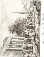 An illustration from Collection de cent-vingt estampes, gravée d'après les tableaux & dessins qui composoient le cabinet de m. Poullain ... précédée d'un abrégé historique de la vie des auteurs qui la composent ... Cette suite a été exécutée sous la direction du sieur Fr. Basan ... par de jeunes artistes des deux sexes, dont les talens se font connoître & accroissent de jour en jour. Le sr. Moitte ... en avoit fait les dessins, d'après les tableaux .. (1781)