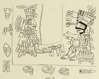 Picture 4 of 4 from Codex Borgia, eine altmexikanische Bilderschrift der Bibliothek der Congregatio de propaganda fide (1904), leaf 13
