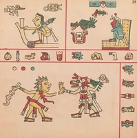 An illustration from Codex Fejérváry-Mayer : manuscrit Mexicain précolombien des Free Public Museums de Liverpool (M 12014) (1901)