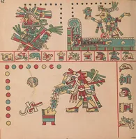 An illustration from Codex Fejérváry-Mayer : manuscrit Mexicain précolombien des Free Public Museums de Liverpool (M 12014) (1901)