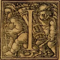 An illustration from Codicis Theodosiani libri XVI : qivbus [sic] svnt ipsorvm principvm avtoritate adiectae novellae Theodosij, Valentiniani, Martiani, Maioriani, Seueri, Caij Institutionum lib. II, Iulij Pauli Receptarum sententiarum lib. V, Gregoriani Codicis lib. V, Hermogeniani lib. I, Papiniani Tit. I : hiis nos adiecimvs ex vetustissimis bibliothecis, eò quod ad ius ciuile pertinerent, & alterius etiam responsa passim in Pandectis legerentur, L. Volusij Metiani lib. de Asse, Iulij Frontini lib. de Controuersijs limitum, cum Aggeni Vrbici Commentarijs (1528)