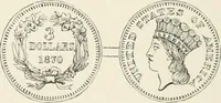 An illustration from The coin book, comprising a history of coinage; a synopsis of the mint laws of the United States; statistics of the coinage from 1792 to 1870; list of current gold and silver coins, and their custom house values; a dictionary of all coins known in ancient and modern times, with their values; the gold and silver product of each state to 1870; list of works on coinage; the daily price of gold from 1862 to 1871. With engravings of the principal coins (1872)