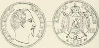 Picture 10 of 88 from The coin book, comprising a history of coinage; a synopsis of the mint laws of the United States; statistics of the coinage from 1792 to 1870; list of current gold and silver coins, and their custom house values; a dictionary of all coins known in ancient and modern times, with their values; the gold and silver product of each state to 1870; list of works on coinage; the daily price of gold from 1862 to 1871. With engravings of the principal coins (1872), leaf 167