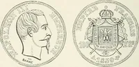 Picture 11 of 88 from The coin book, comprising a history of coinage; a synopsis of the mint laws of the United States; statistics of the coinage from 1792 to 1870; list of current gold and silver coins, and their custom house values; a dictionary of all coins known in ancient and modern times, with their values; the gold and silver product of each state to 1870; list of works on coinage; the daily price of gold from 1862 to 1871. With engravings of the principal coins (1872), leaf 167