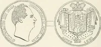 An illustration from The coin book, comprising a history of coinage; a synopsis of the mint laws of the United States; statistics of the coinage from 1792 to 1870; list of current gold and silver coins, and their custom house values; a dictionary of all coins known in ancient and modern times, with their values; the gold and silver product of each state to 1870; list of works on coinage; the daily price of gold from 1862 to 1871. With engravings of the principal coins (1872)