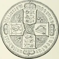An illustration from The coin book, comprising a history of coinage; a synopsis of the mint laws of the United States; statistics of the coinage from 1792 to 1870; list of current gold and silver coins, and their custom house values; a dictionary of all coins known in ancient and modern times, with their values; the gold and silver product of each state to 1870; list of works on coinage; the daily price of gold from 1862 to 1871. With engravings of the principal coins (1872)