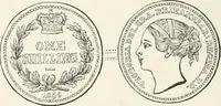 An illustration from The coin book, comprising a history of coinage; a synopsis of the mint laws of the United States; statistics of the coinage from 1792 to 1870; list of current gold and silver coins, and their custom house values; a dictionary of all coins known in ancient and modern times, with their values; the gold and silver product of each state to 1870; list of works on coinage; the daily price of gold from 1862 to 1871. With engravings of the principal coins (1872)
