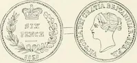An illustration from The coin book, comprising a history of coinage; a synopsis of the mint laws of the United States; statistics of the coinage from 1792 to 1870; list of current gold and silver coins, and their custom house values; a dictionary of all coins known in ancient and modern times, with their values; the gold and silver product of each state to 1870; list of works on coinage; the daily price of gold from 1862 to 1871. With engravings of the principal coins (1872)
