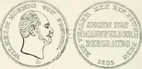 An illustration from The coin book, comprising a history of coinage; a synopsis of the mint laws of the United States; statistics of the coinage from 1792 to 1870; list of current gold and silver coins, and their custom house values; a dictionary of all coins known in ancient and modern times, with their values; the gold and silver product of each state to 1870; list of works on coinage; the daily price of gold from 1862 to 1871. With engravings of the principal coins (1872)