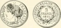 Picture 66 of 88 from The coin book, comprising a history of coinage; a synopsis of the mint laws of the United States; statistics of the coinage from 1792 to 1870; list of current gold and silver coins, and their custom house values; a dictionary of all coins known in ancient and modern times, with their values; the gold and silver product of each state to 1870; list of works on coinage; the daily price of gold from 1862 to 1871. With engravings of the principal coins (1872), leaf 226