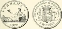 Picture 75 of 88 from The coin book, comprising a history of coinage; a synopsis of the mint laws of the United States; statistics of the coinage from 1792 to 1870; list of current gold and silver coins, and their custom house values; a dictionary of all coins known in ancient and modern times, with their values; the gold and silver product of each state to 1870; list of works on coinage; the daily price of gold from 1862 to 1871. With engravings of the principal coins (1872), leaf 230