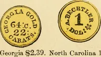 Picture 13 of 122 from coin chart manual : supplementary to Thompson's Bank note and commercial reporter, containing facsimiles of all the gold and silver coins found in circulation, throughout the world, with the intrinsic value of each, The (1879), leaf 14