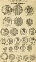Picture 17 of 122 from coin chart manual : supplementary to Thompson's Bank note and commercial reporter, containing facsimiles of all the gold and silver coins found in circulation, throughout the world, with the intrinsic value of each, The (1879), leaf 17