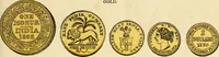 Picture 18 of 122 from coin chart manual : supplementary to Thompson's Bank note and commercial reporter, containing facsimiles of all the gold and silver coins found in circulation, throughout the world, with the intrinsic value of each, The (1879), leaf 18