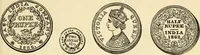 Picture 19 of 122 from coin chart manual : supplementary to Thompson's Bank note and commercial reporter, containing facsimiles of all the gold and silver coins found in circulation, throughout the world, with the intrinsic value of each, The (1879), leaf 18