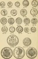 Picture 27 of 122 from coin chart manual : supplementary to Thompson's Bank note and commercial reporter, containing facsimiles of all the gold and silver coins found in circulation, throughout the world, with the intrinsic value of each, The (1879), leaf 23