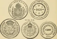 Picture 39 of 122 from coin chart manual : supplementary to Thompson's Bank note and commercial reporter, containing facsimiles of all the gold and silver coins found in circulation, throughout the world, with the intrinsic value of each, The (1879), leaf 27