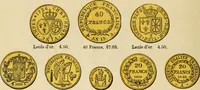 Picture 47 of 122 from coin chart manual : supplementary to Thompson's Bank note and commercial reporter, containing facsimiles of all the gold and silver coins found in circulation, throughout the world, with the intrinsic value of each, The (1879), leaf 31
