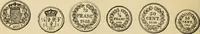 Picture 50 of 122 from coin chart manual : supplementary to Thompson's Bank note and commercial reporter, containing facsimiles of all the gold and silver coins found in circulation, throughout the world, with the intrinsic value of each, The (1879), leaf 33