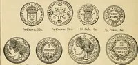 Picture 51 of 122 from coin chart manual : supplementary to Thompson's Bank note and commercial reporter, containing facsimiles of all the gold and silver coins found in circulation, throughout the world, with the intrinsic value of each, The (1879), leaf 33