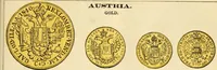 Picture 52 of 122 from coin chart manual : supplementary to Thompson's Bank note and commercial reporter, containing facsimiles of all the gold and silver coins found in circulation, throughout the world, with the intrinsic value of each, The (1879), leaf 34