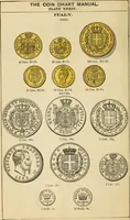 Picture 70 of 122 from coin chart manual : supplementary to Thompson's Bank note and commercial reporter, containing facsimiles of all the gold and silver coins found in circulation, throughout the world, with the intrinsic value of each, The (1879), leaf 43