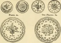 Picture 87 of 122 from coin chart manual : supplementary to Thompson's Bank note and commercial reporter, containing facsimiles of all the gold and silver coins found in circulation, throughout the world, with the intrinsic value of each, The (1879), leaf 54