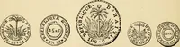 Picture 90 of 122 from coin chart manual : supplementary to Thompson's Bank note and commercial reporter, containing facsimiles of all the gold and silver coins found in circulation, throughout the world, with the intrinsic value of each, The (1879), leaf 55
