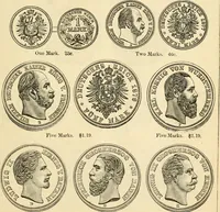 Picture 99 of 122 from coin chart manual : supplementary to Thompson's Bank note and commercial reporter, containing facsimiles of all the gold and silver coins found in circulation, throughout the world, with the intrinsic value of each, The (1879), leaf 58