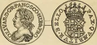 An illustration from coin chart manual : supplementary to Thompson's Bank note and commercial reporter, containing facsimiles of all the gold and silver coins found in circulation, throughout the world, with the intrinsic value of each, The (1879)
