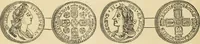 Picture 109 of 122 from coin chart manual : supplementary to Thompson's Bank note and commercial reporter, containing facsimiles of all the gold and silver coins found in circulation, throughout the world, with the intrinsic value of each, The (1879), leaf 61