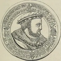 An illustration from Coins, medals, and seals, ancient and modern. Illustrated and described. With a sketch of the history of coins and coinage, instructions for young collectors, tables of comparative rarity, price lists of English and American coins, medals and tokens, &c., &c (1861)