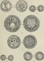 An illustration from Coins, medals, and seals, ancient and modern. Illustrated and described. With a sketch of the history of coins and coinage, instructions for young collectors, tables of comparative rarity, price lists of English and American coins, medals and tokens, &c., &c (1861)