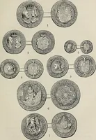 An illustration from Coins, medals, and seals, ancient and modern. Illustrated and described. With a sketch of the history of coins and coinage, instructions for young collectors, tables of comparative rarity, price lists of English and American coins, medals and tokens, &c., &c (1861)