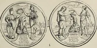An illustration from Coins, medals, and seals, ancient and modern. Illustrated and described. With a sketch of the history of coins and coinage, instructions for young collectors, tables of comparative rarity, price lists of English and American coins, medals and tokens, &c., &c (1861)