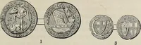 An illustration from Coins, medals, and seals, ancient and modern. Illustrated and described. With a sketch of the history of coins and coinage, instructions for young collectors, tables of comparative rarity, price lists of English and American coins, medals and tokens, &c., &c (1861)