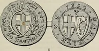 An illustration from Coins, medals, and seals, ancient and modern. Illustrated and described. With a sketch of the history of coins and coinage, instructions for young collectors, tables of comparative rarity, price lists of English and American coins, medals and tokens, &c., &c (1861)