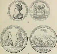 An illustration from Coins, medals, and seals, ancient and modern. Illustrated and described. With a sketch of the history of coins and coinage, instructions for young collectors, tables of comparative rarity, price lists of English and American coins, medals and tokens, &c., &c (1861)