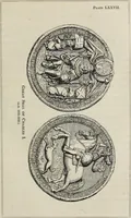 An illustration from Coins, medals, and seals, ancient and modern. Illustrated and described. With a sketch of the history of coins and coinage, instructions for young collectors, tables of comparative rarity, price lists of English and American coins, medals and tokens, &c., &c (1861)