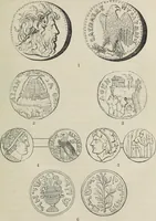 An illustration from Coins, medals, and seals, ancient and modern. Illustrated and described. With a sketch of the history of coins and coinage, instructions for young collectors, tables of comparative rarity, price lists of English and American coins, medals and tokens, &c., &c (1861)