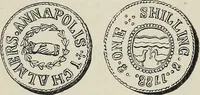 Picture 191 of 244 from Coins, medals, and seals, ancient and modern. Illustrated and described. With a sketch of the history of coins and coinage, instructions for young collectors, tables of comparative rarity, price lists of English and American coins, medals and tokens, &c., &c (1861), leaf 226