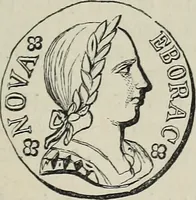 An illustration from Coins, medals, and seals, ancient and modern. Illustrated and described. With a sketch of the history of coins and coinage, instructions for young collectors, tables of comparative rarity, price lists of English and American coins, medals and tokens, &c., &c (1861)