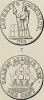 An illustration from Coins, medals, and seals, ancient and modern. Illustrated and described. With a sketch of the history of coins and coinage, instructions for young collectors, tables of comparative rarity, price lists of English and American coins, medals and tokens, &c., &c (1861)
