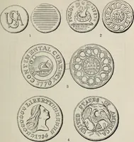 An illustration from Coins, medals, and seals, ancient and modern. Illustrated and described. With a sketch of the history of coins and coinage, instructions for young collectors, tables of comparative rarity, price lists of English and American coins, medals and tokens, &c., &c (1861)
