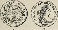 An illustration from Coins, medals, and seals, ancient and modern. Illustrated and described. With a sketch of the history of coins and coinage, instructions for young collectors, tables of comparative rarity, price lists of English and American coins, medals and tokens, &c., &c (1861)