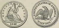 An illustration from Coins, medals, and seals, ancient and modern. Illustrated and described. With a sketch of the history of coins and coinage, instructions for young collectors, tables of comparative rarity, price lists of English and American coins, medals and tokens, &c., &c (1861)